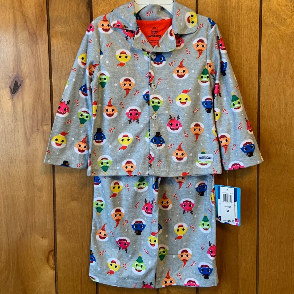 Baby Shark Pajama Set, 4T